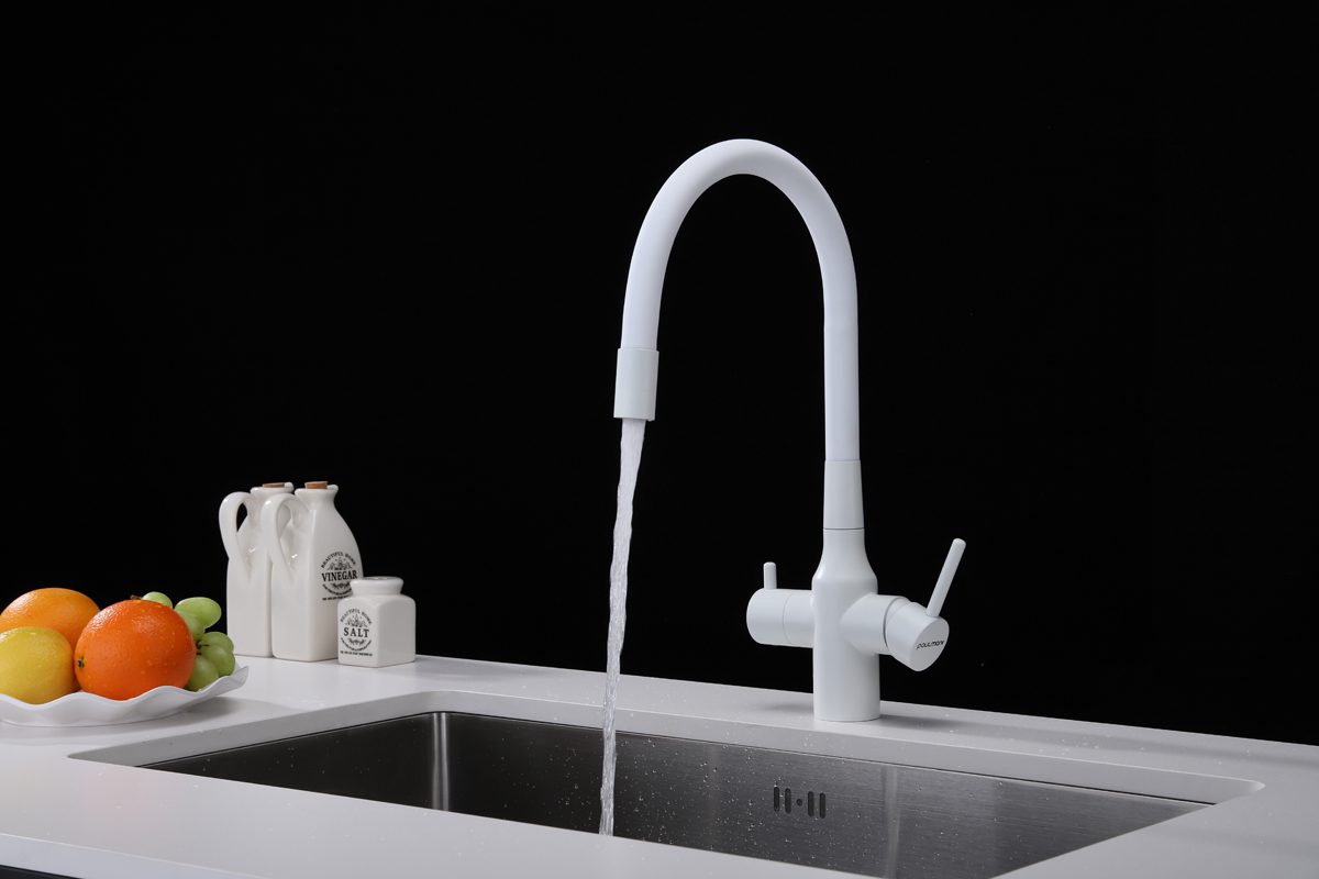 Смеситель для кухни под фильтр PAULMARK SALIX, белый матовый, Sa213419-431 — изображение 3