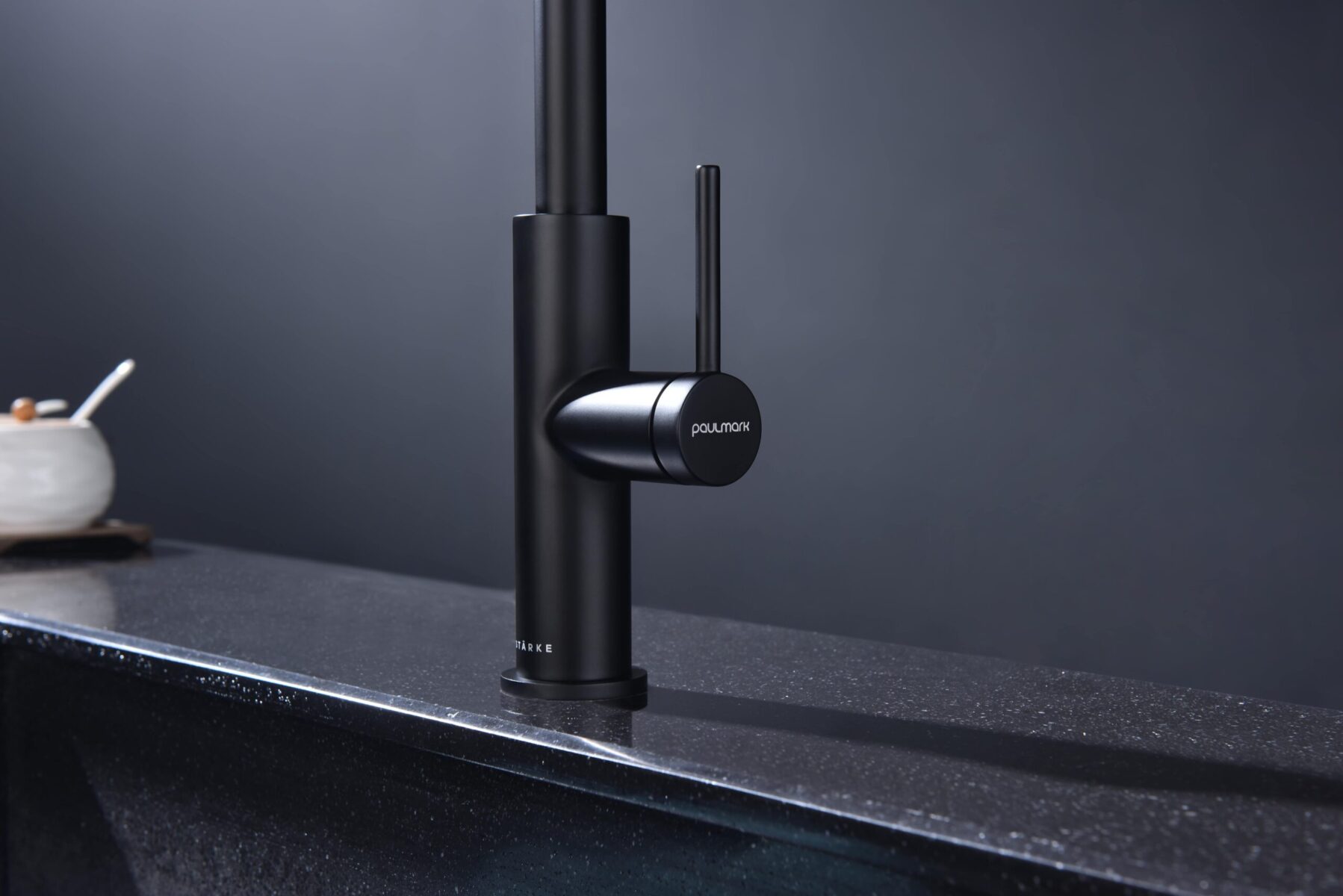 Смеситель для кухни с выдвижным изливом PAULMARK SENSO, антрацит, Se215180-AN — изображение 9