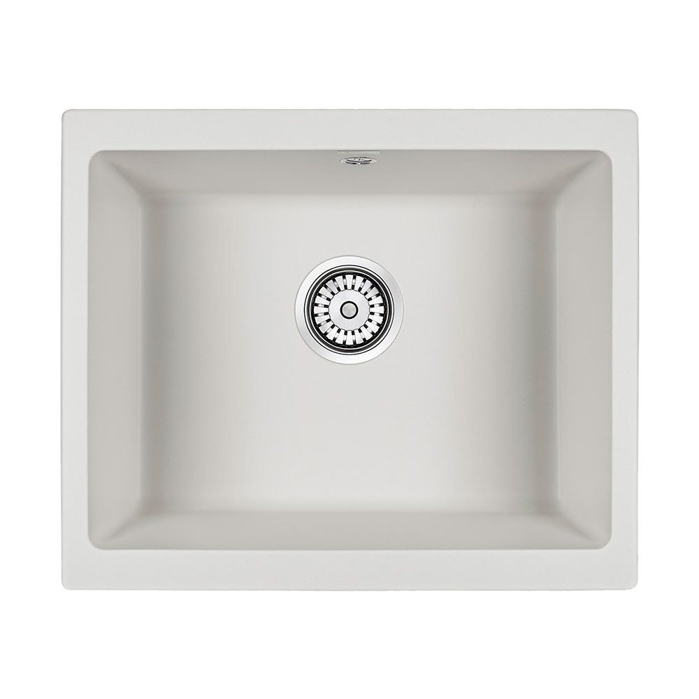 Кухонная мойка PAULMARK GERA 60, PM205546-WH, белый, 555х460 мм