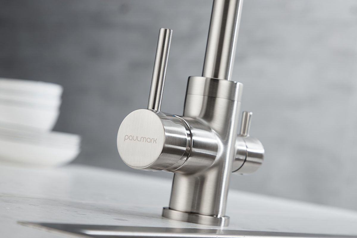 Смеситель для кухни под фильтр PAULMARK ESSEN, никель, Es213211-NI — изображение 8