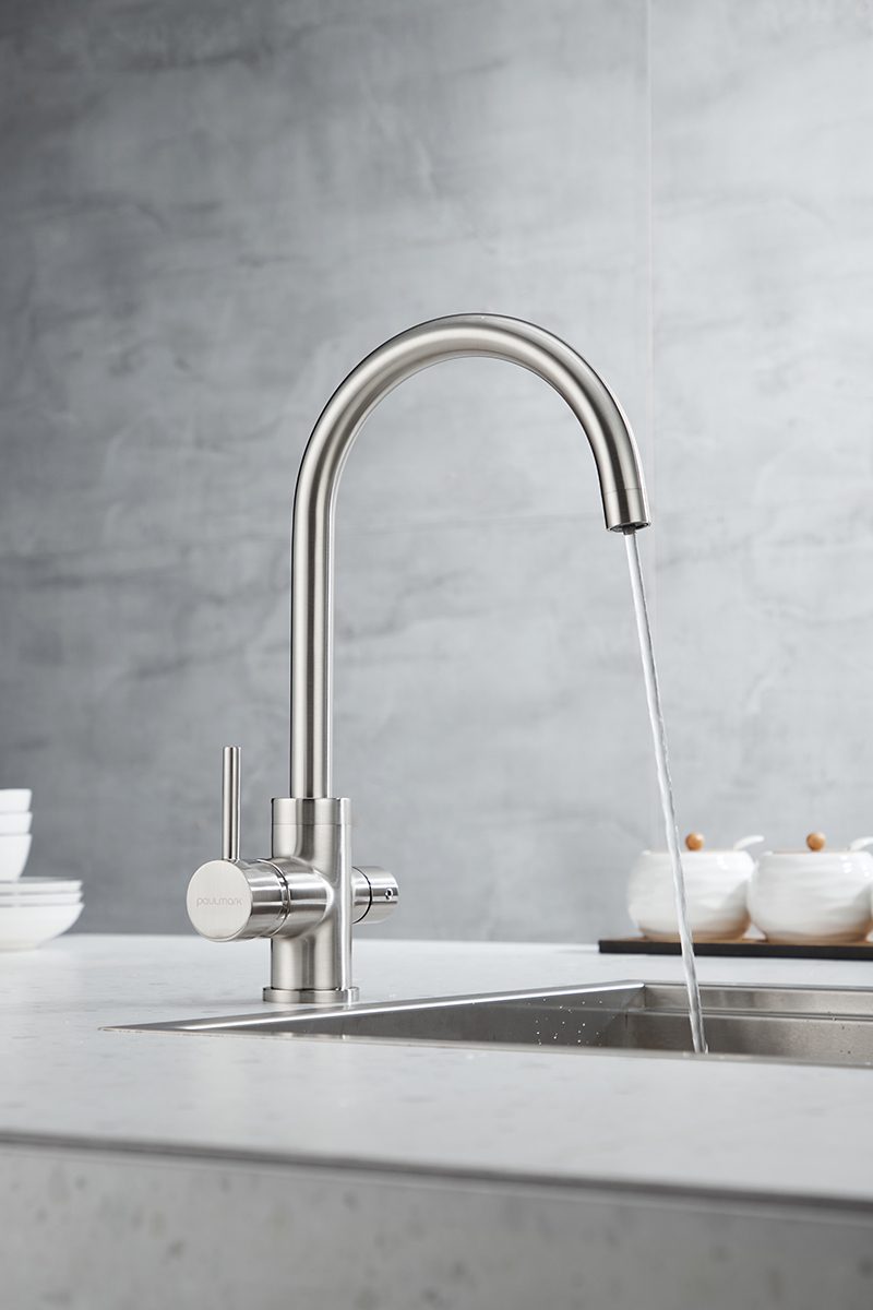 Смеситель для кухни под фильтр PAULMARK ESSEN, никель, Es213211-NI — изображение 6