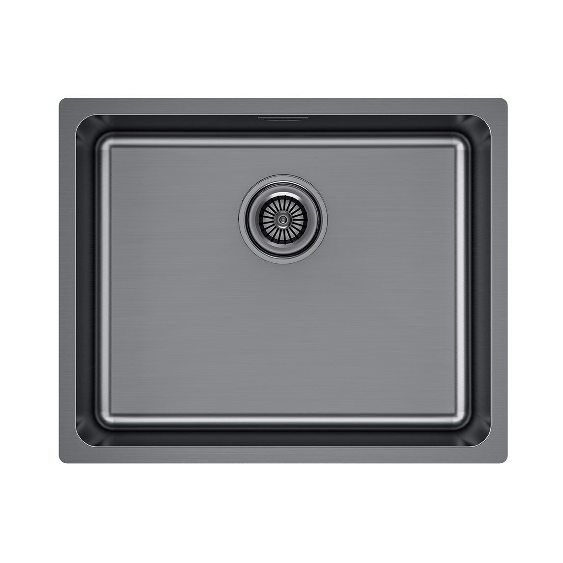 Кухонная мойка PAULMARK YUNI 54 UNI, YU54-GM, воронёная сталь, 540х440мм