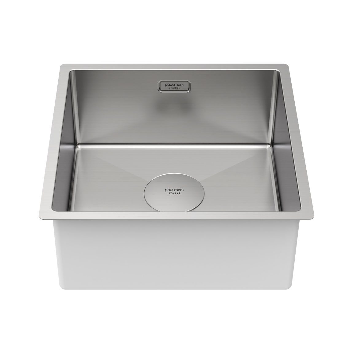 Кухонная мойка PAULMARK NEXT 44 UNI, PM214444-BS, брашированная сталь, 440х440мм — изображение 2