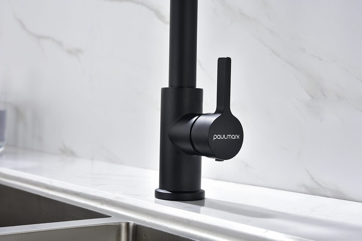 Смеситель для кухни с гибким изливом PAULMARK HALT, антрацит, Ha214021-401 — изображение 3
