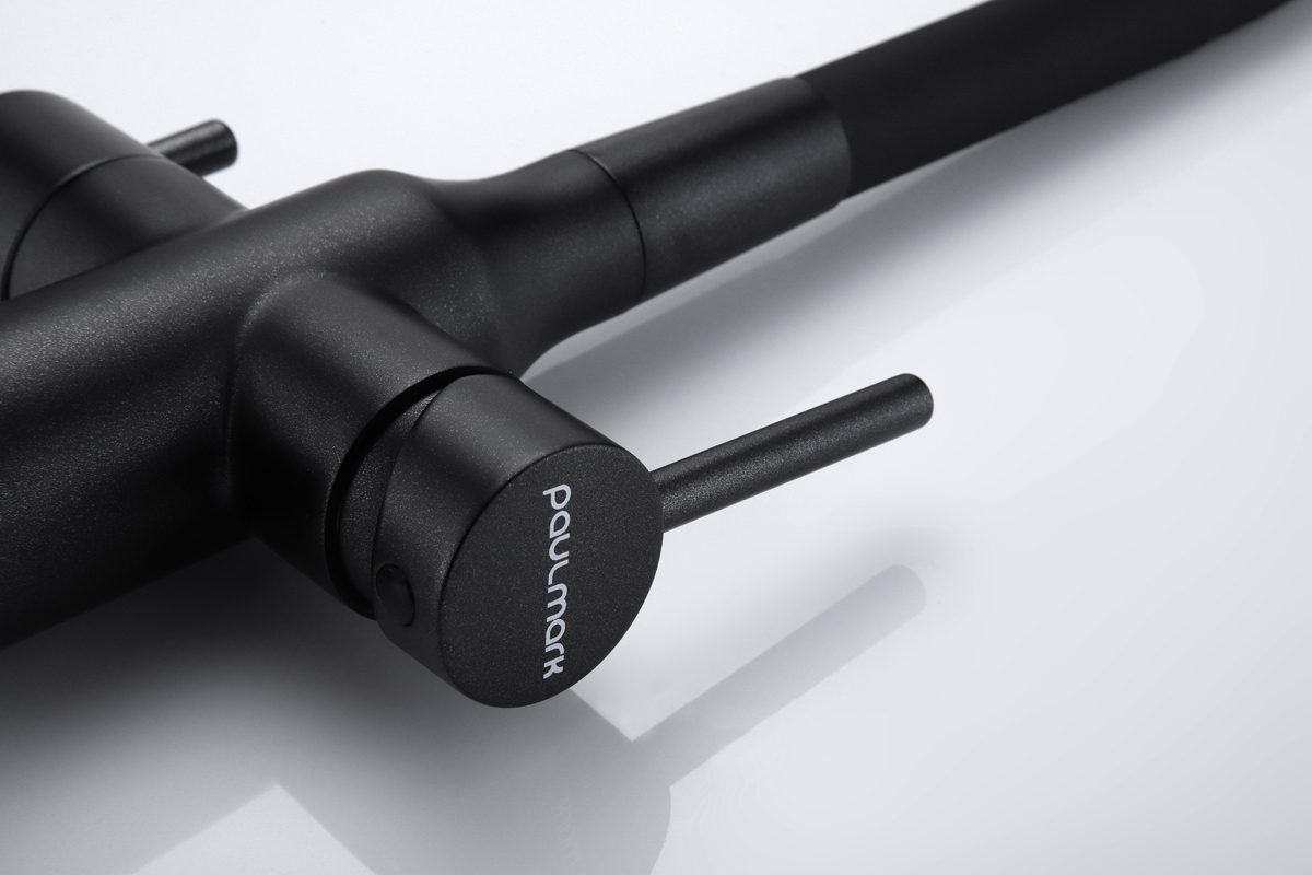 Смеситель для кухни под фильтр PAULMARK SALIX, черный металлик, Sa213419-BLM — изображение 9