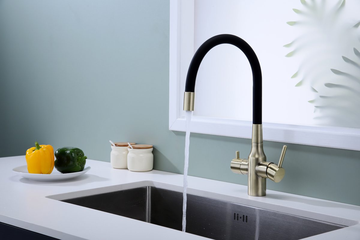 Смеситель для кухни под фильтр PAULMARK SALIX, бронза, Sa213419-BR — изображение 2