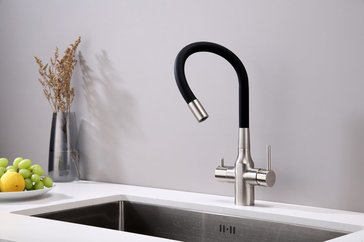 Смеситель для кухни под фильтр PAULMARK SALIX, никель, Sa213419-NI — изображение 5