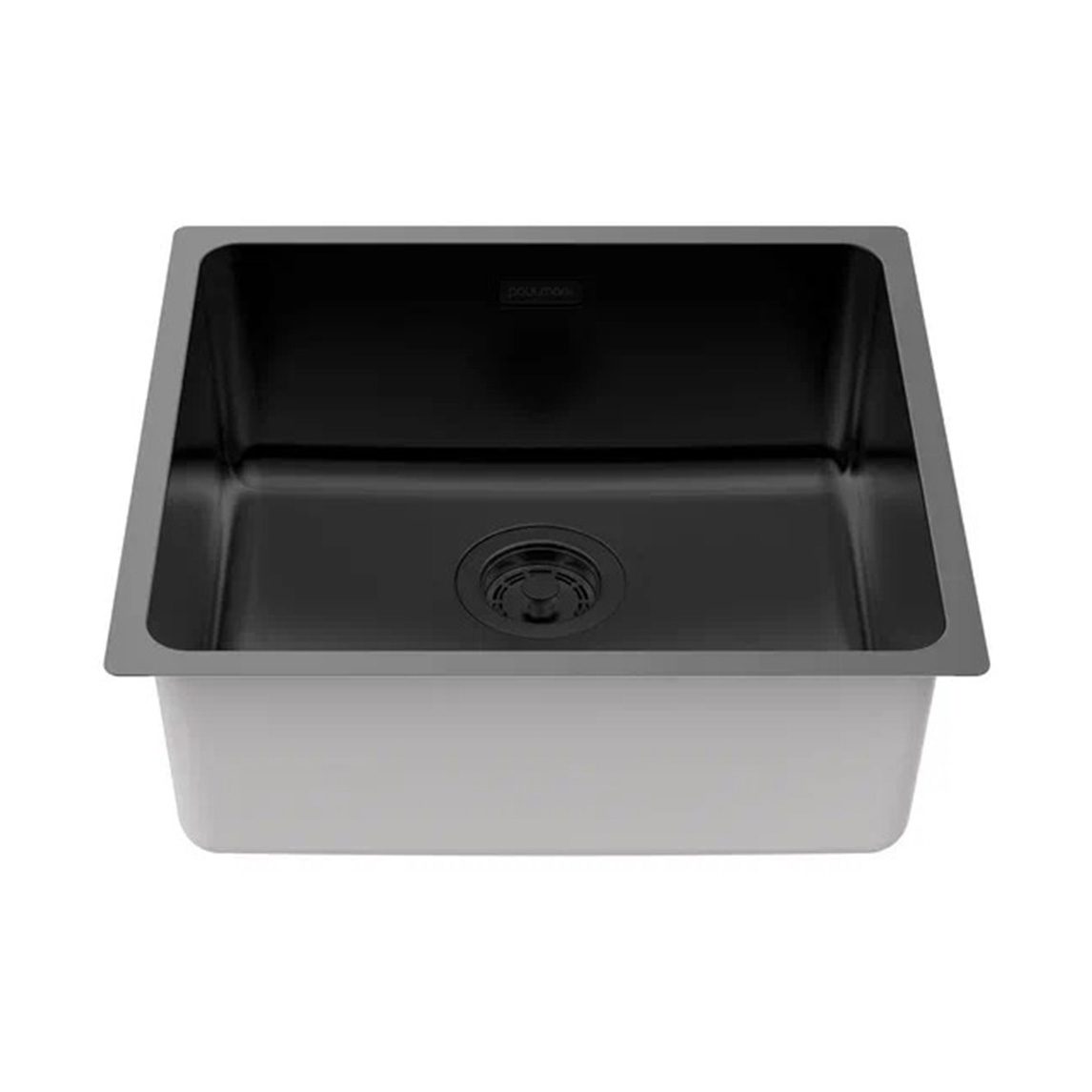 Кухонная мойка PAULMARK YUNI 49 UNI, YU49-MBN, матовый черный, 490х440мм — изображение 2