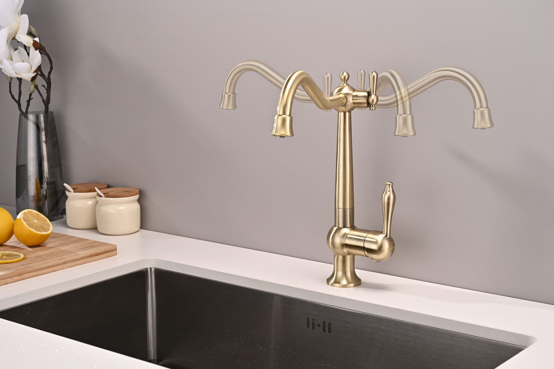 Смеситель для кухни под фильтр PAULMARK RETRO, бронза, Re213226-BR — изображение 4