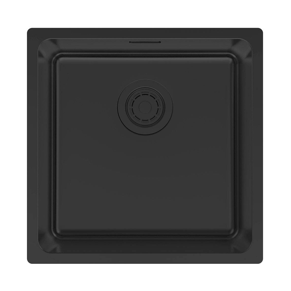 Кухонная мойка PAULMARK YUNI 44 UNI, YU44-MBN, матовый черный, 440х440мм