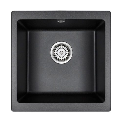 Кухонная мойка PAULMARK GERA 50, PM104546-BL, черный, 450х460 мм