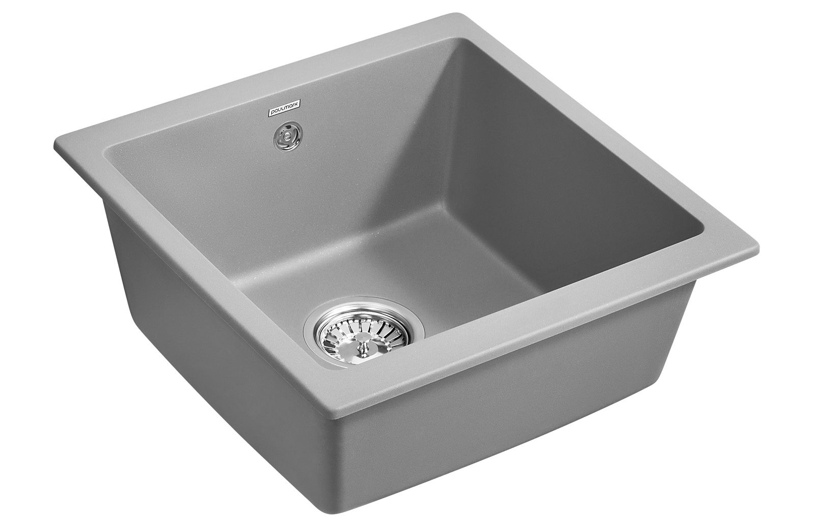 Кухонная мойка PAULMARK GERA 50, PM104546-GRM, серый металлик, 450х460 мм — изображение 2