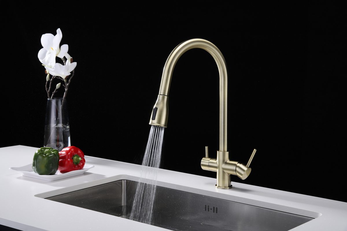 Смеситель для кухни под фильтр PAULMARK LANGE, бронза, La214212-BR — изображение 3