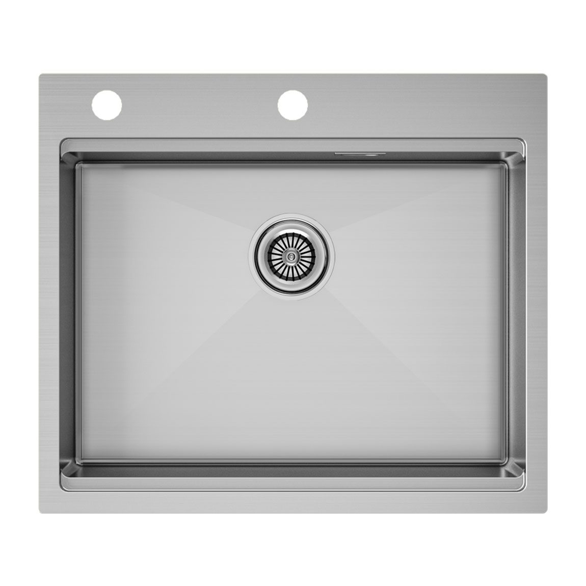 Кухонная мойка PAULMARK KRONER-PRO 59, PM705951-BS, брашированная сталь, 590х510мм