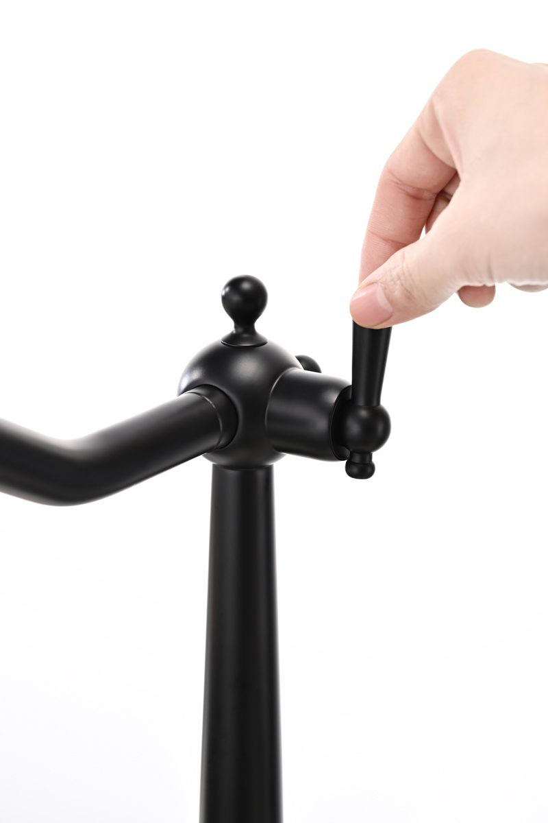 Смеситель для кухни под фильтр PAULMARK RETRO, антрацит, Re213226-401 — изображение 8