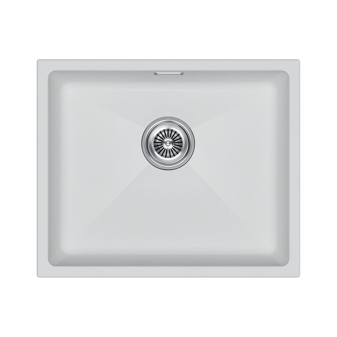 Кухонная мойка PAULMARK LUMI 55UNI, LU55-WH, белый, 555х460