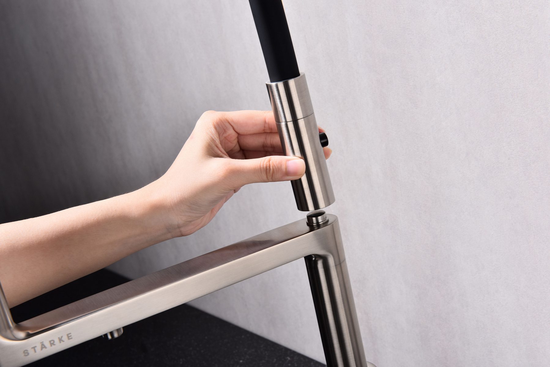 Смеситель для кухни под фильтр PAULMARK TORNADO, никель, To213402-Ni — изображение 6