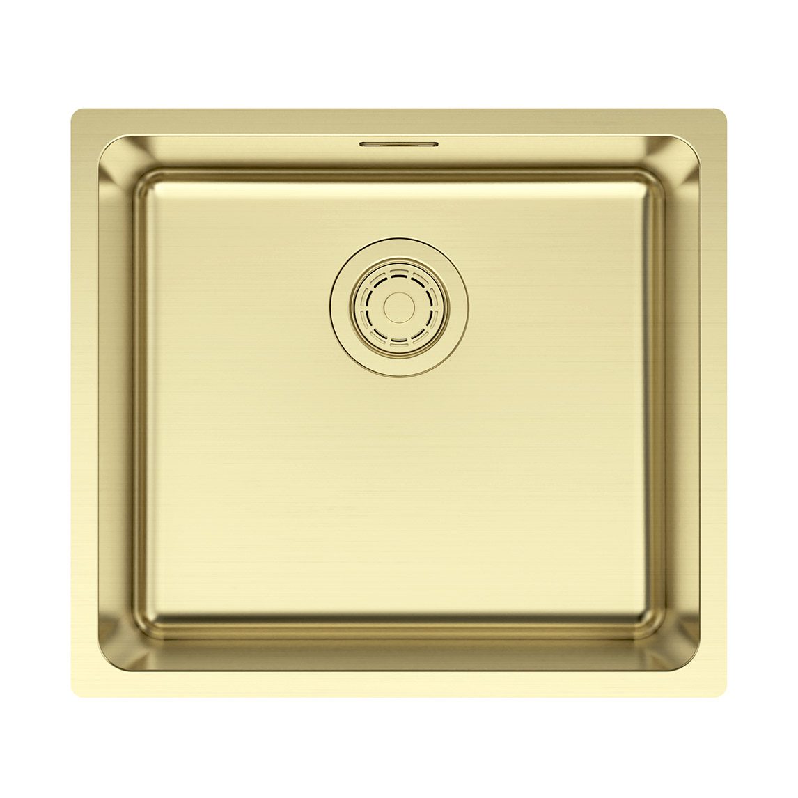 Кухонная мойка PAULMARK YUNI 49 UNI, YU49-LG, светлое золото, 490х440мм