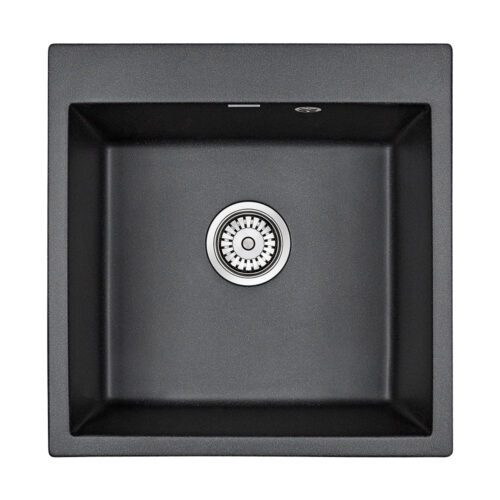 Кухонная мойка PAULMARK KANTE 50, PM105152-BL, черный, 510х520