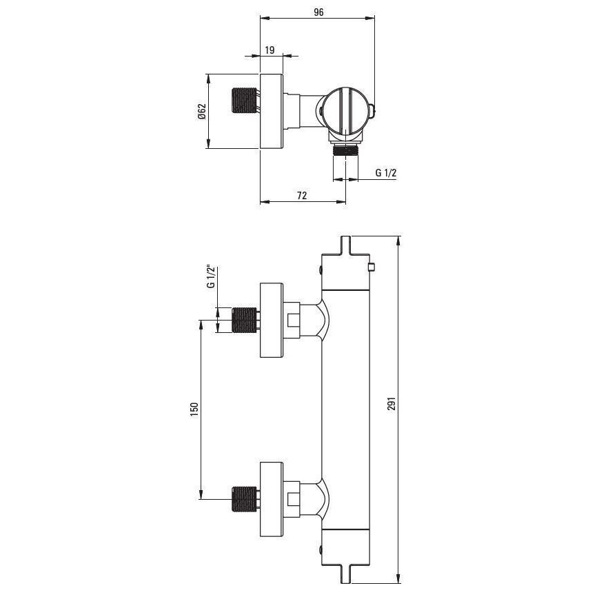 Термостатический смеситель для душа DEANTE BCH 04BT — изображение 3