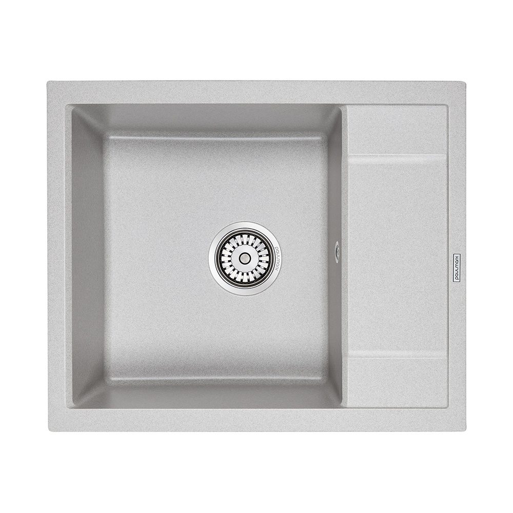 Кухонная мойка PAULMARK FLUGEN 50-600, PM216050-GR, серый, 600х500