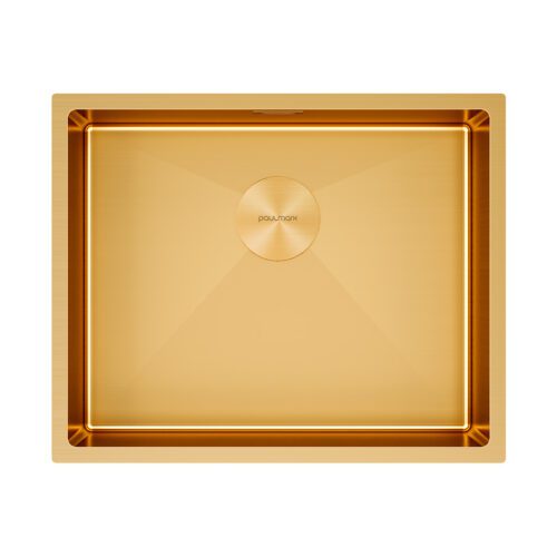 Кухонная мойка PAULMARK NEXT 54 UNI, PM215444-BG, брашированное золото, 540х440мм