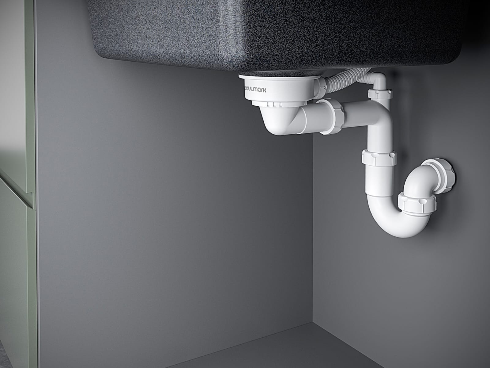 Кухонная мойка PAULMARK GERA 50, PM104546-GRM, серый металлик, 450х460 мм — изображение 4