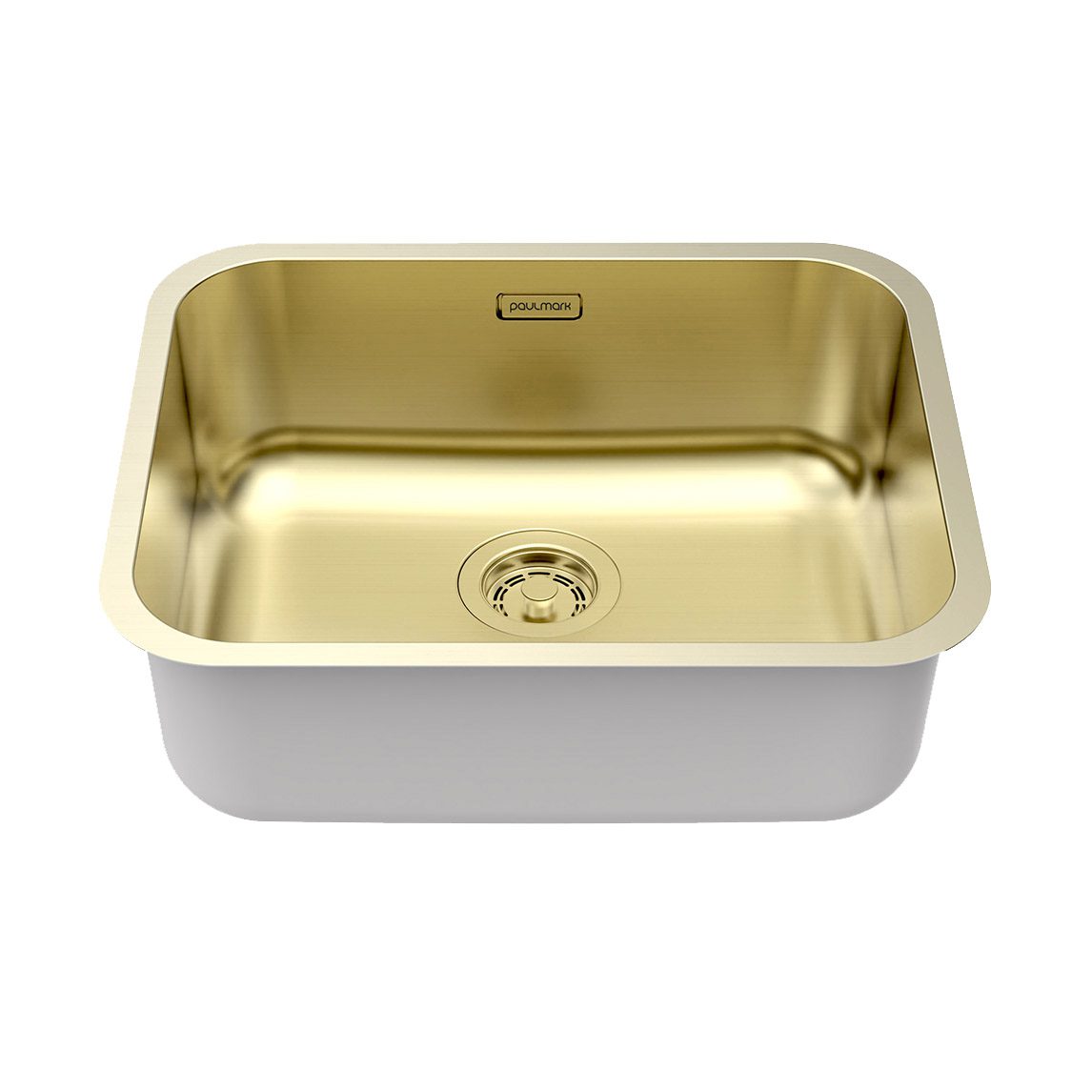 Кухонная мойка PAULMARK VELLO 53 UNI, VE53-LG, светлое золото, 533х433мм — изображение 2