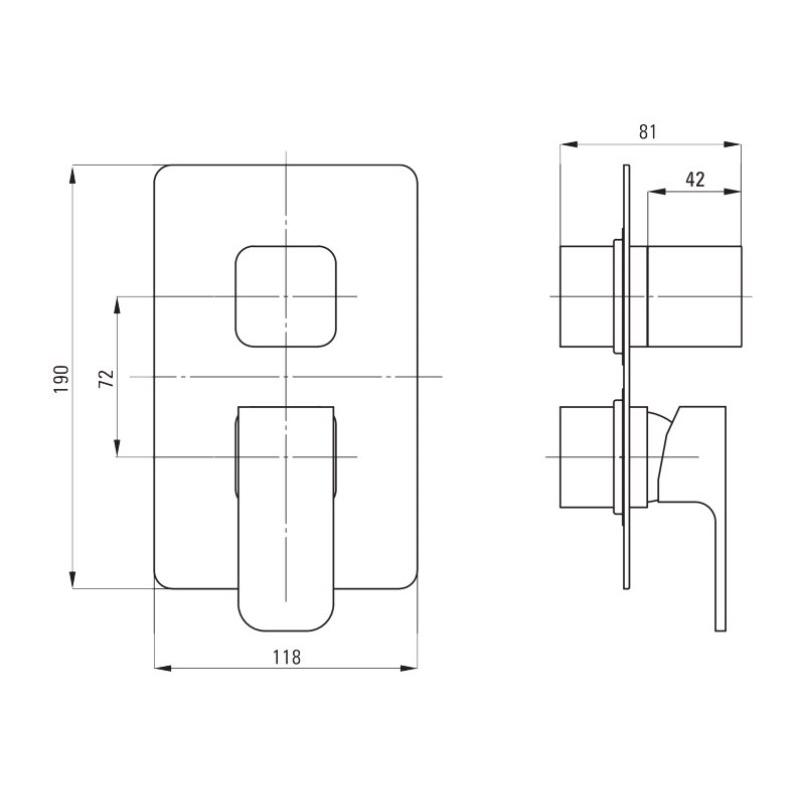 Душевая система скрытого монтажа DEANTE AZALIA с механизмом BOX, BXYY0DAM — изображение 8