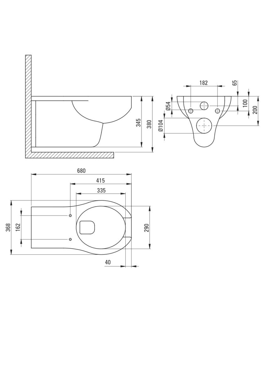 Комплект инсталляции Deante Vital с унитазом и кнопкой (хром/глянец), CDVS6WPW — изображение 5