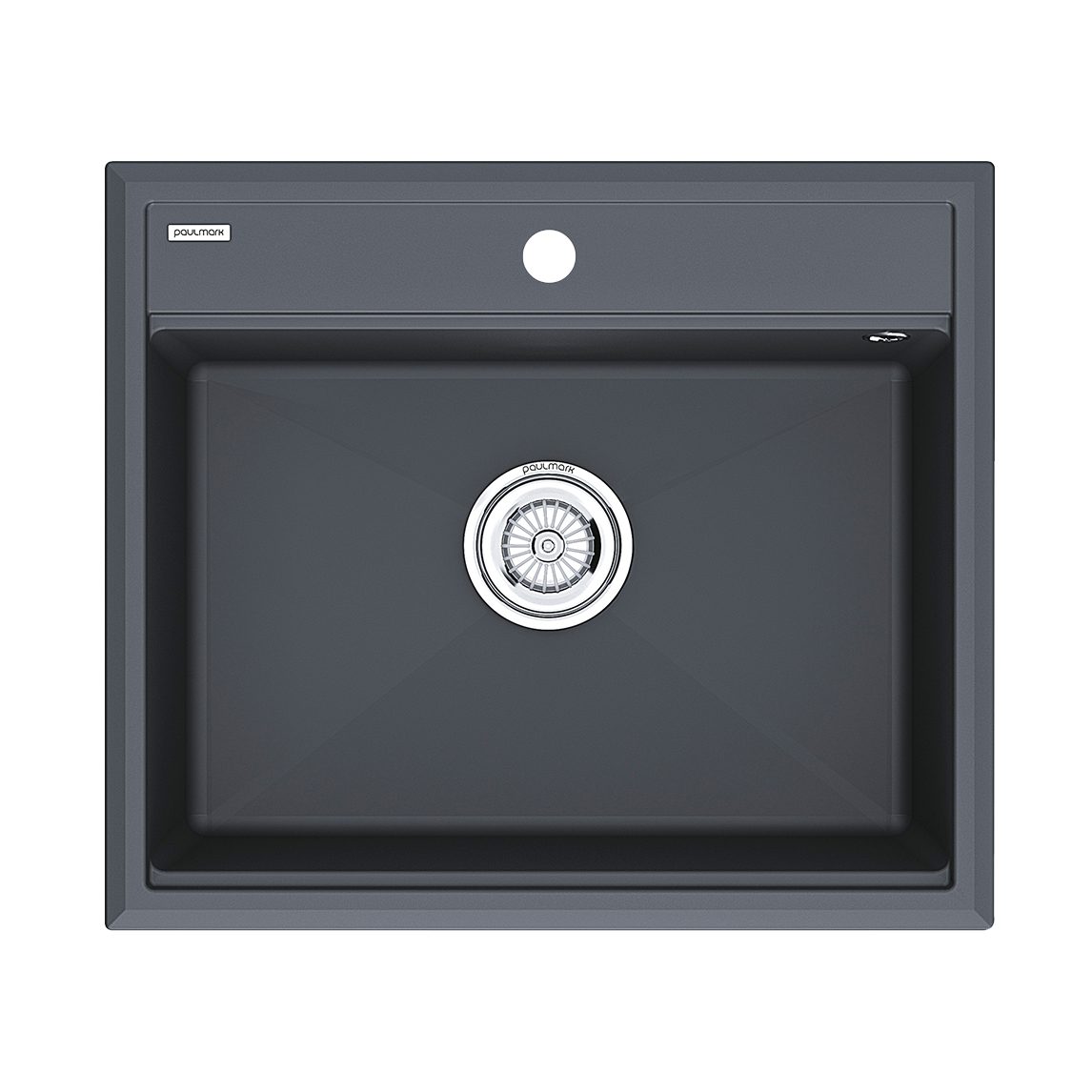 Кухонная мойка PAULMARK STEPIA 60, PM115951-AN, антрацит, 590х510 мм