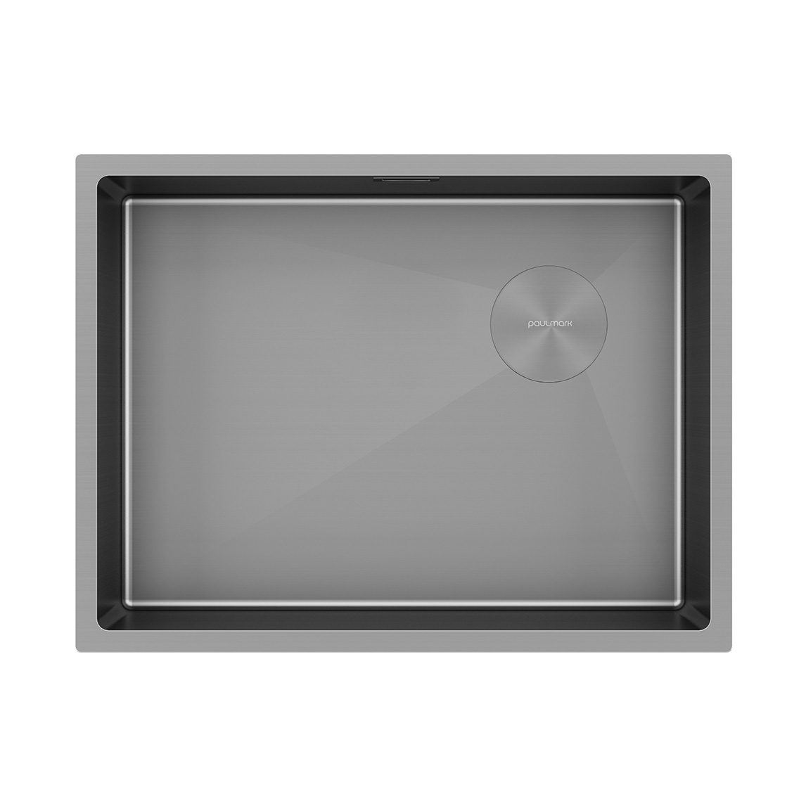 Кухонная мойка PAULMARK NEXT-SKEW 58 UNI, PM885844-MG, матовый серый, 580х440мм