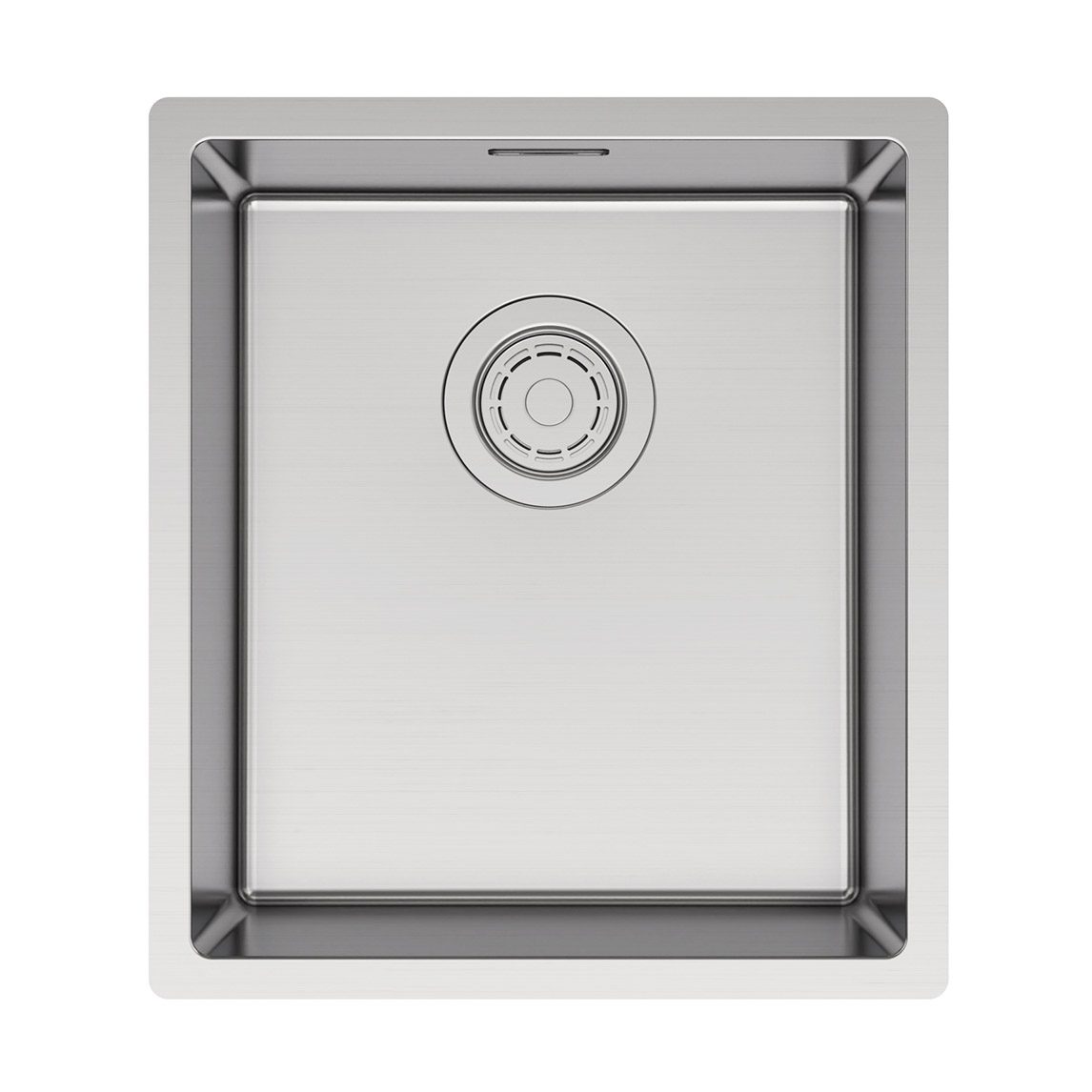 Кухонная мойка PAULMARK YUNI 39 UNI, YU39-BS, брашированная сталь, 390х440мм