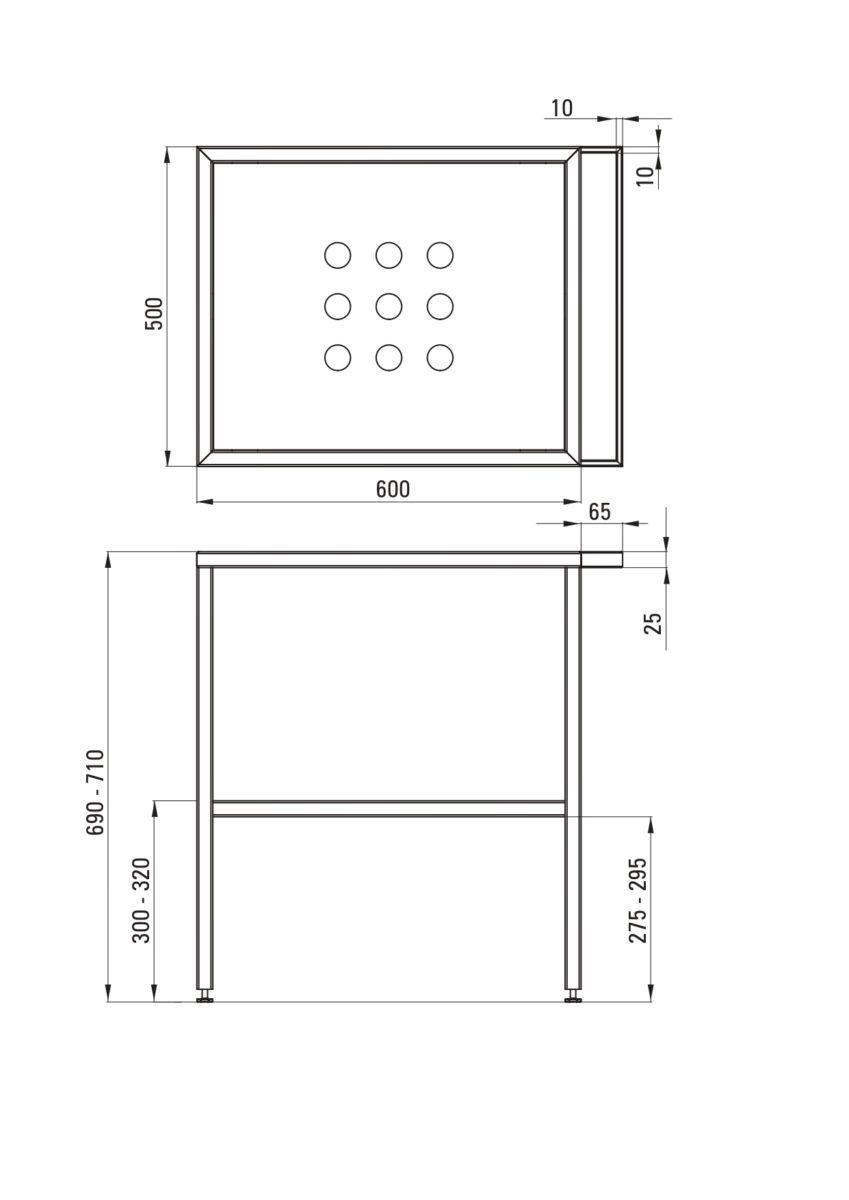 Консоль с умывальником DEANTE TEMISTO 66.5x50, CDTS6U6S — изображение 6