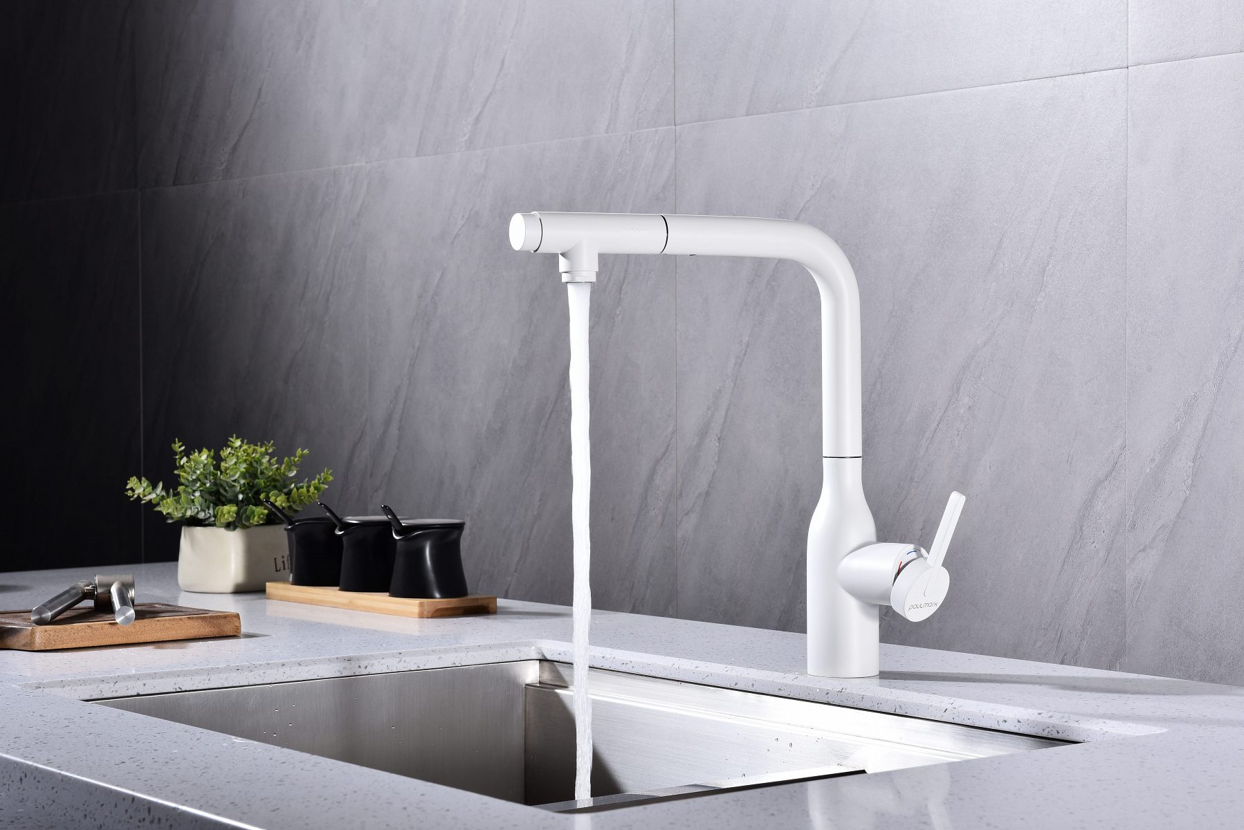 Смеситель для кухни под фильтр PAULMARK VIPER, белый матовый, Vi213105-431 — изображение 6