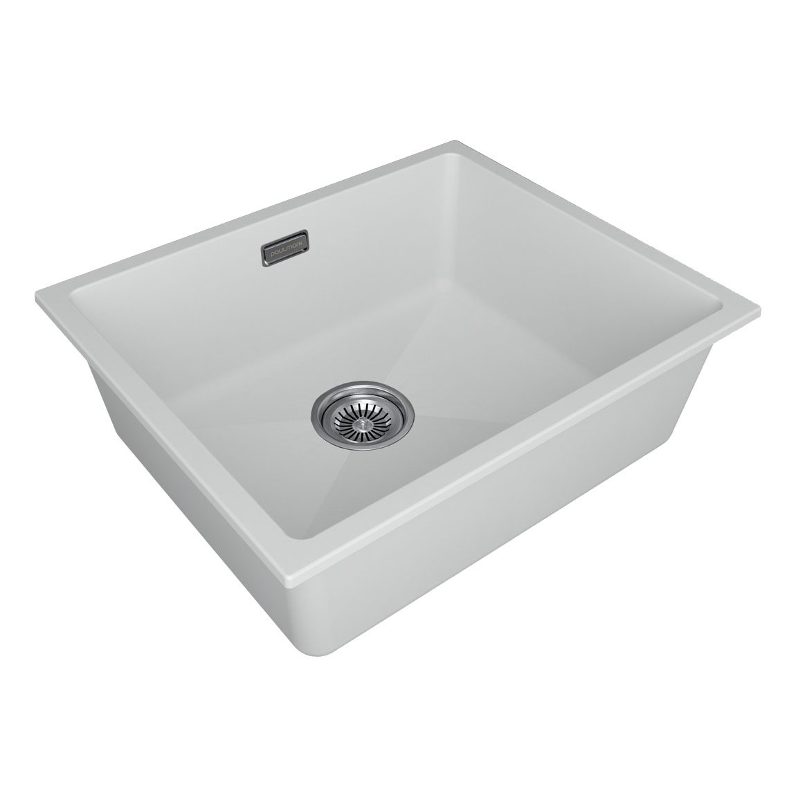 Кухонная мойка PAULMARK LUMI 55UNI, LU55-WH, белый, 555х460 — изображение 2