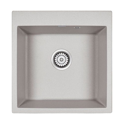 Кухонная мойка PAULMARK KANTE 50, PM105152-GR, серый, 510х521