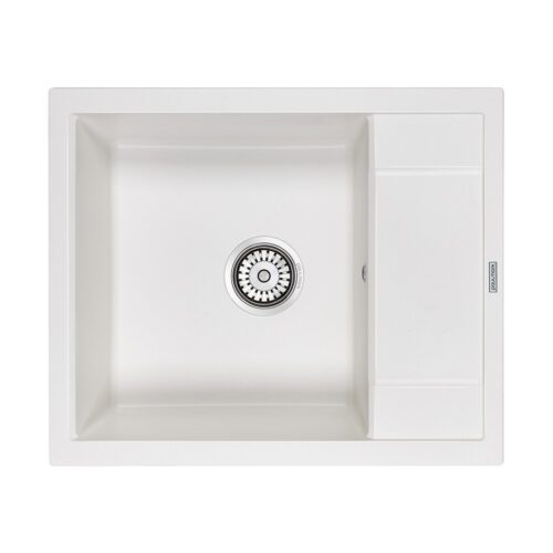 Кухонная мойка PAULMARK FLUGEN 50-600, PM216050-WH, белый, 600х500