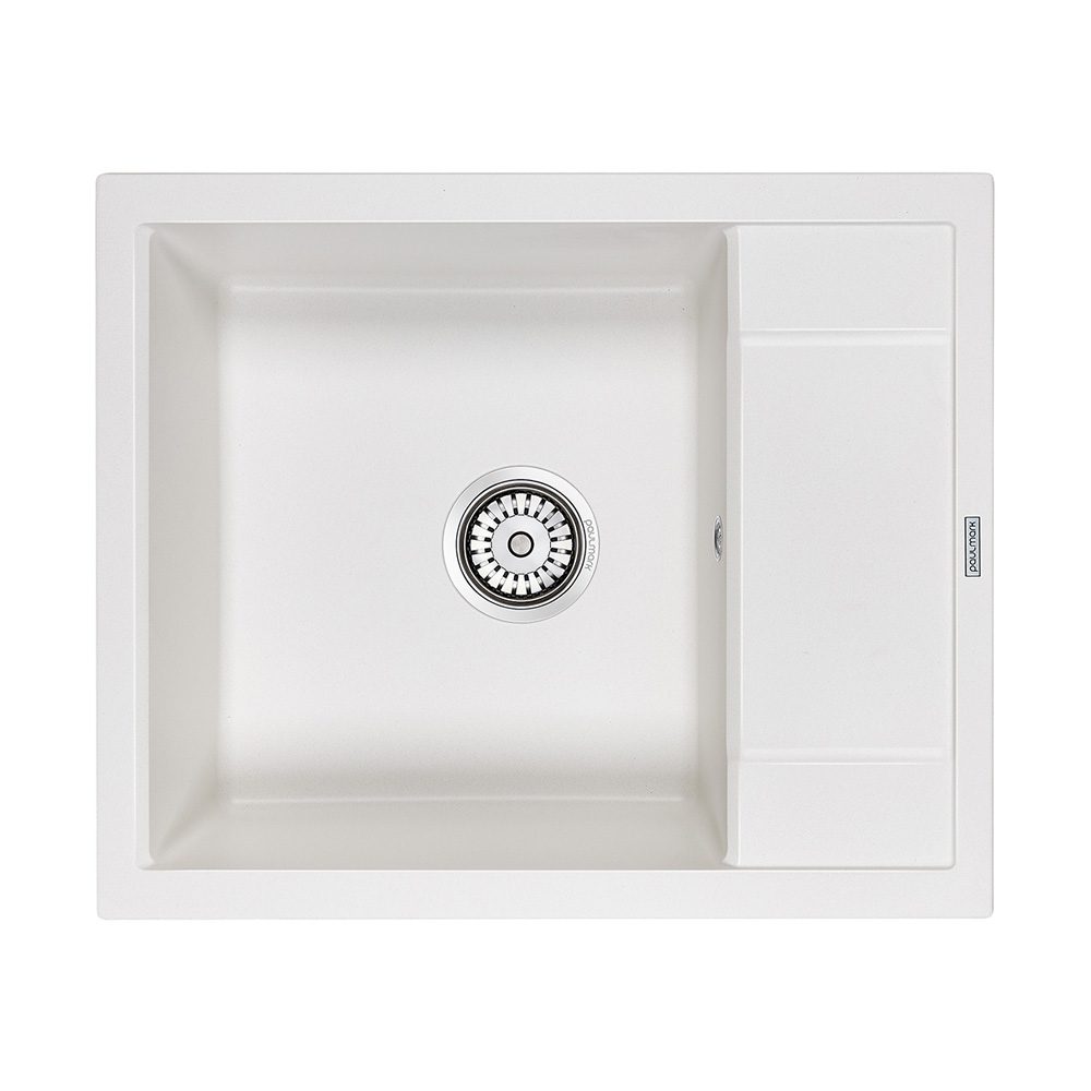 Кухонная мойка PAULMARK FLUGEN 50-600, PM216050-WH, белый, 600х500