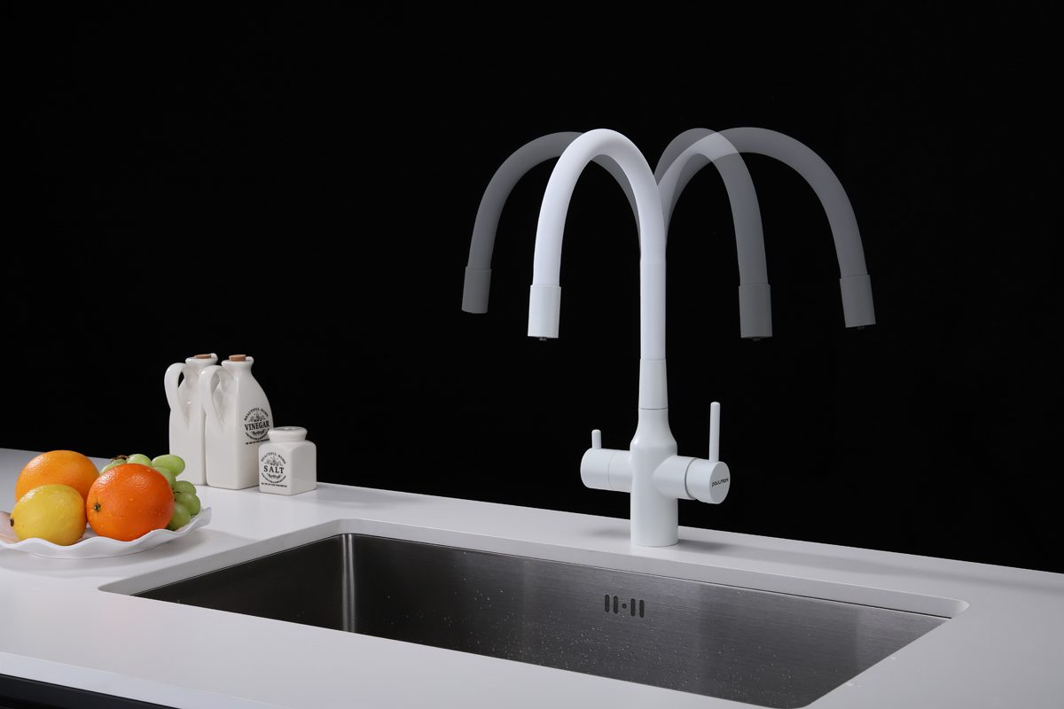 Смеситель для кухни под фильтр PAULMARK SALIX, белый матовый, Sa213419-431 — изображение 6