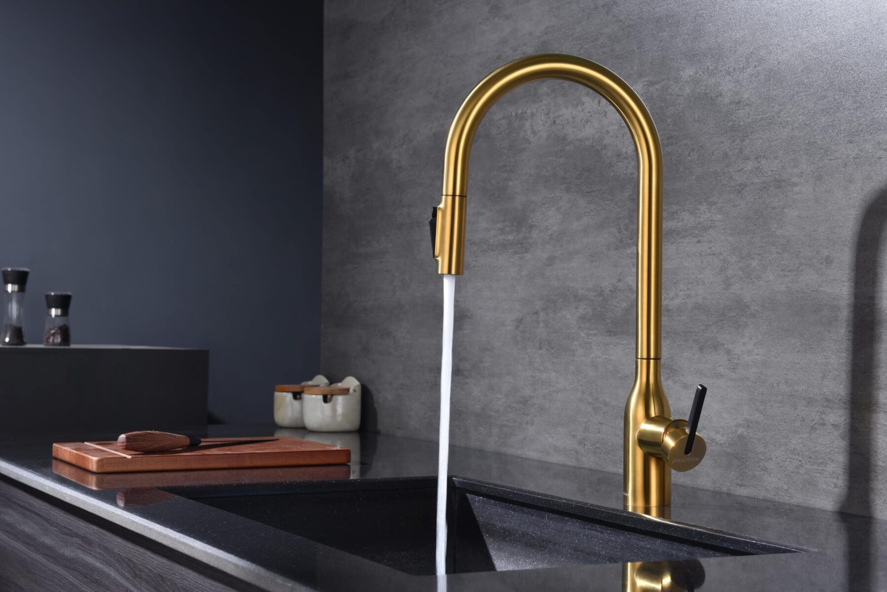 Смеситель для кухни под фильтр PAULMARK UNIVERSAL, брашированное золото, Un213880-BG — изображение 2