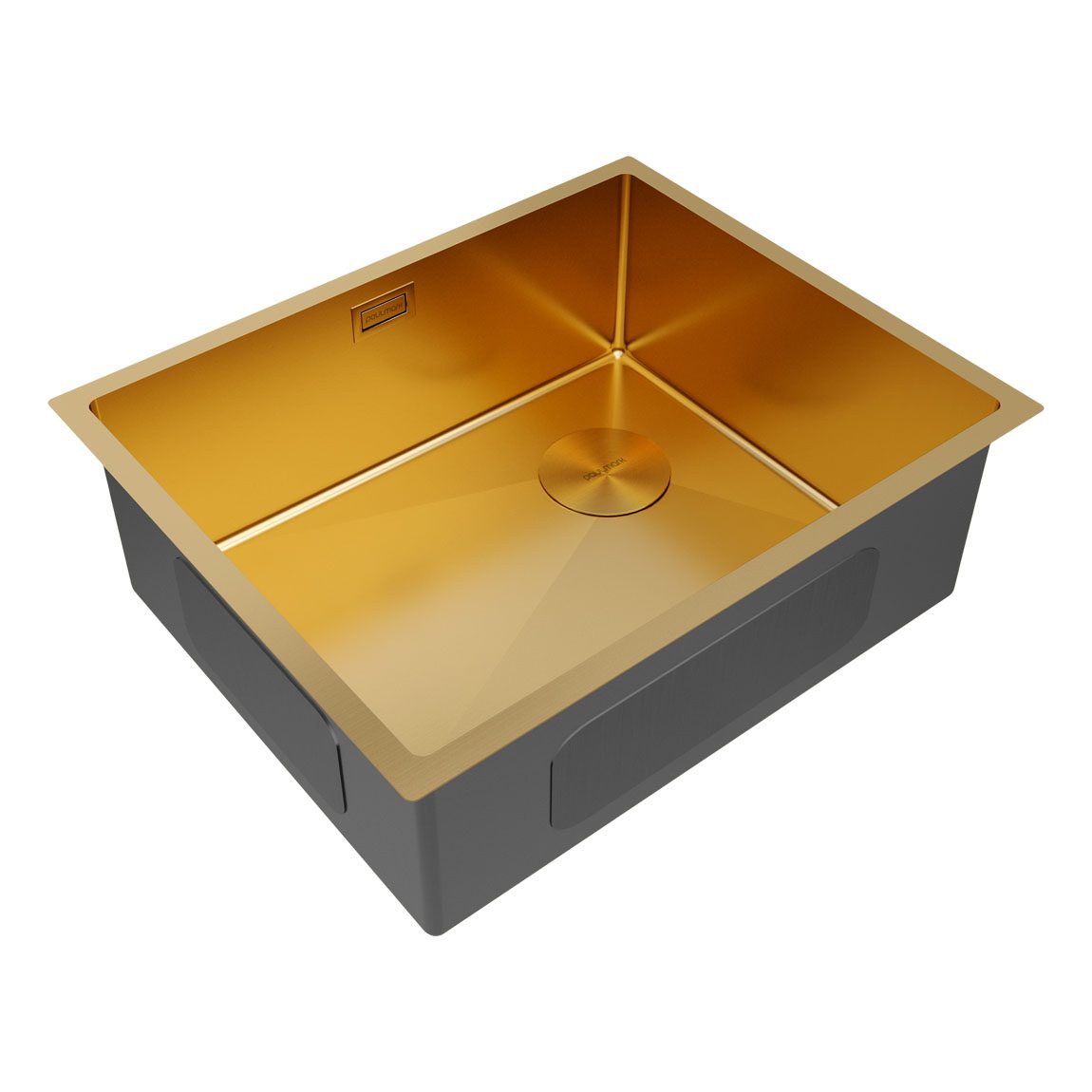 Кухонная мойка PAULMARK NEXT-SKEW 54 UNI, PM885444-BG, брашированное золото, 540х440мм — изображение 2