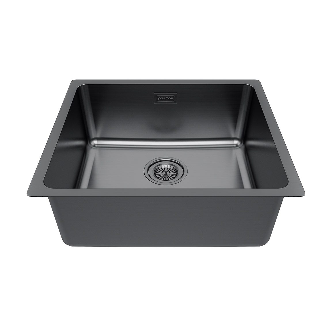 Кухонная мойка PAULMARK YUNI 49 UNI, YU49-GM, вороненая сталь, 490х440мм — изображение 2