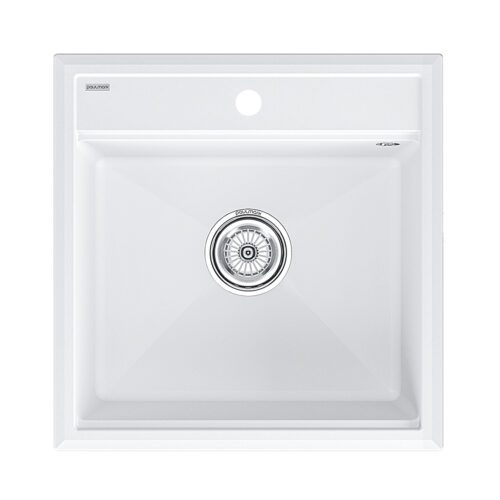 Кухонная мойка PAULMARK STEPIA 50, PM115051-WH, белый, 500х510 мм