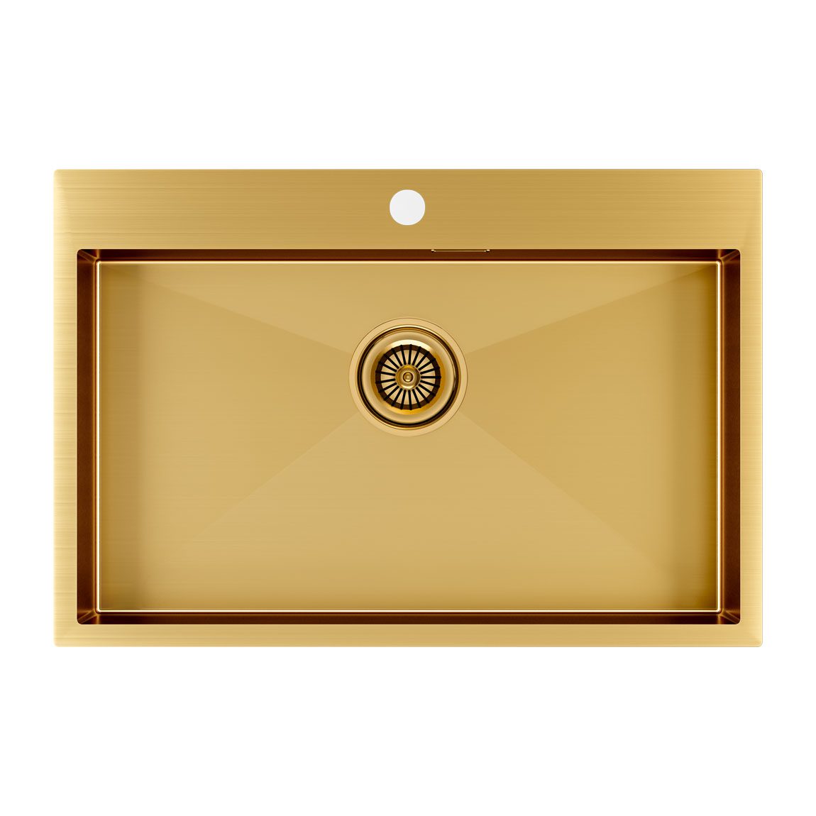 Кухонная мойка PAULMARK KRONER 75, PM217551-BG, брашированное золото, 750х510мм
