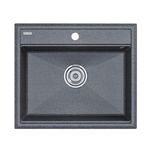 Кухонная мойка PAULMARK STEPIA 60, PM115951-DG, графит, 590х510 мм