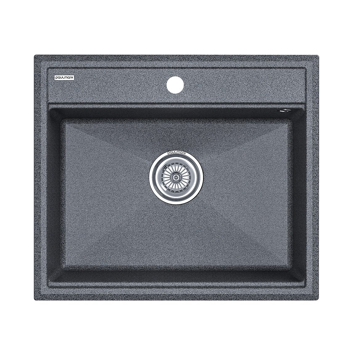 Кухонная мойка PAULMARK STEPIA 60, PM115951-DG, графит, 590х510 мм