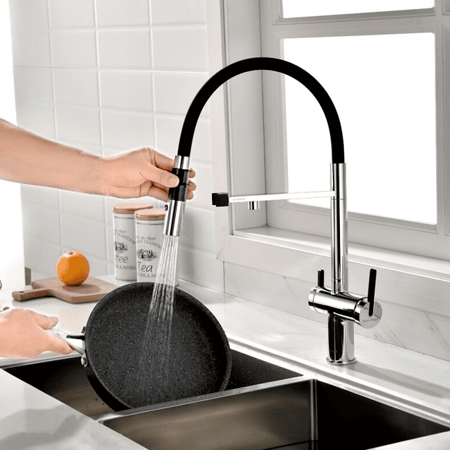 Смеситель для кухни под фильтр PAULMARK GRAVITY, хром, Gr213188-CR — изображение 9