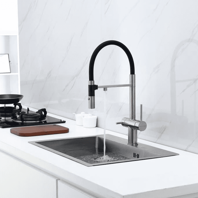 Смеситель для кухни под фильтр PAULMARK GRAVITY, никель, Gr213188-NI — изображение 5