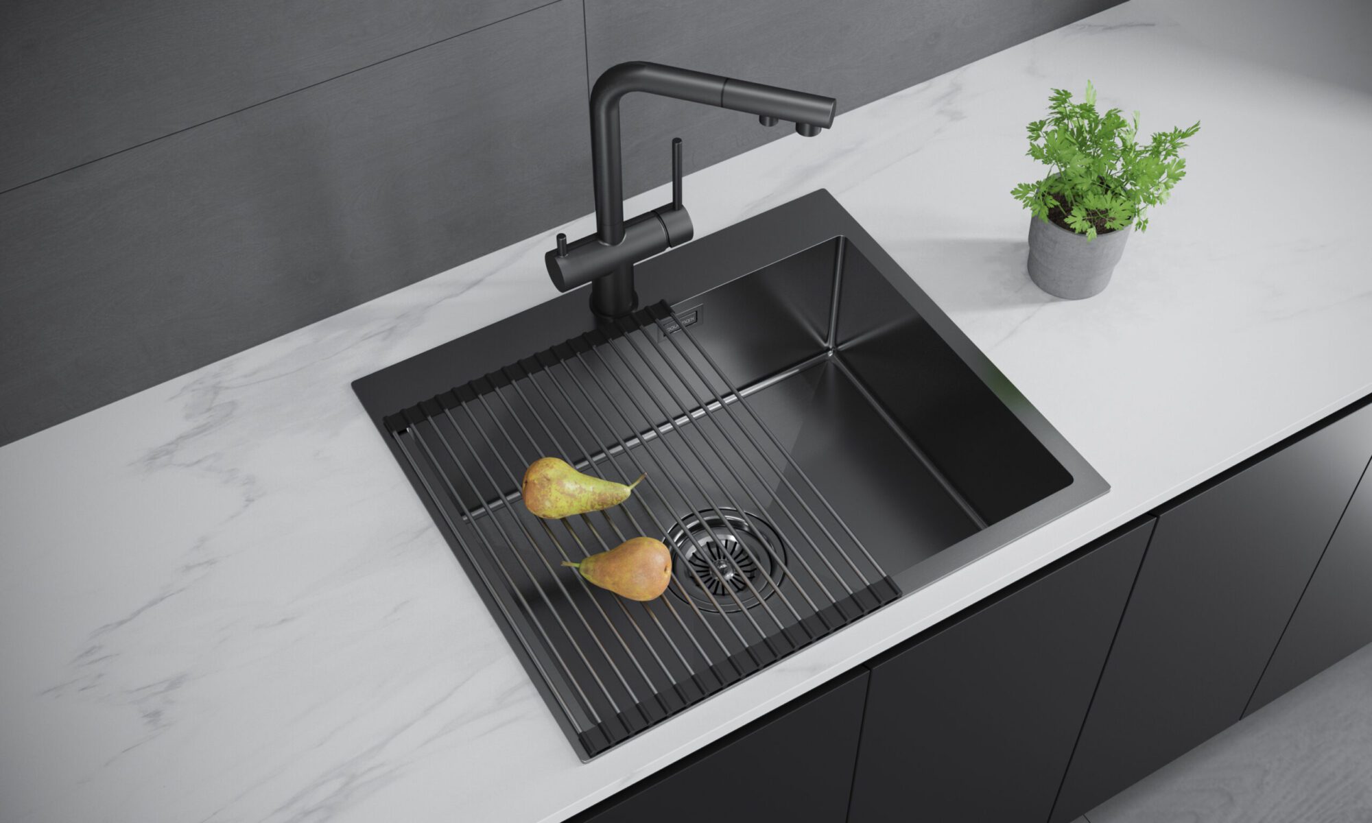 Ролл-мат PAULMARK COLUMNA, C440-GM, вороненая сталь, 330х440мм — изображение 2